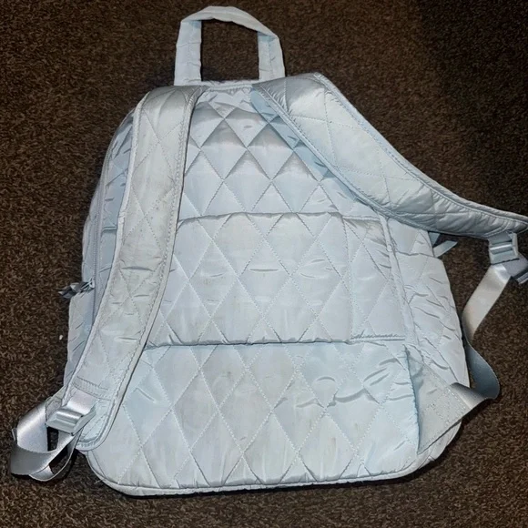 Vera Bradley Sky Blue Quilted Backpack - Picture 2 of 6